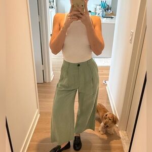 rag & bone Sage Wide-Leg Linen-Blend Pants